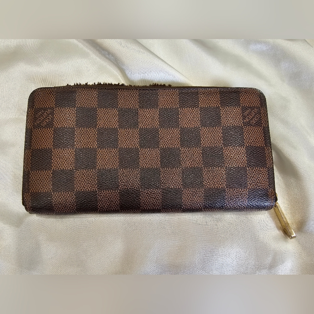 Louis Vuitton Damier Fixer Zip Around Wallet Vintage Authentic - Picture 2 of 8